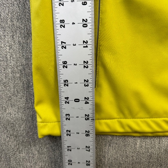 33,000 ft Lemon Yellow Windproof Softshell Vest Refelctive 6 Pockets Mens Size L - Picture 5 of 5